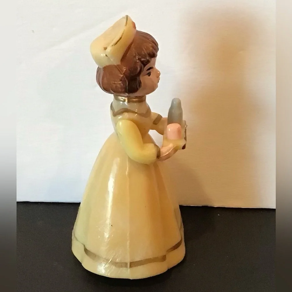 Vintage Nurse Figurine Caketopper with Moveable Arms